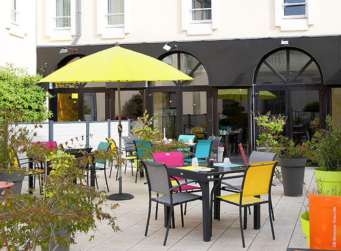 Terrasse de l'hôtel Mercure de Trouville